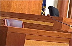 Witness Stand in a Clerk Magistrate's Hearing